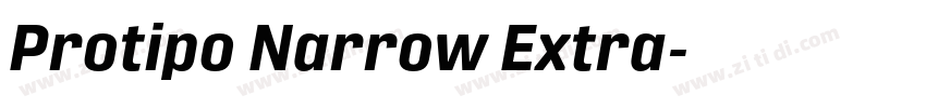 Protipo Narrow Extra字体转换 Protipo Narrow Extra字体转换